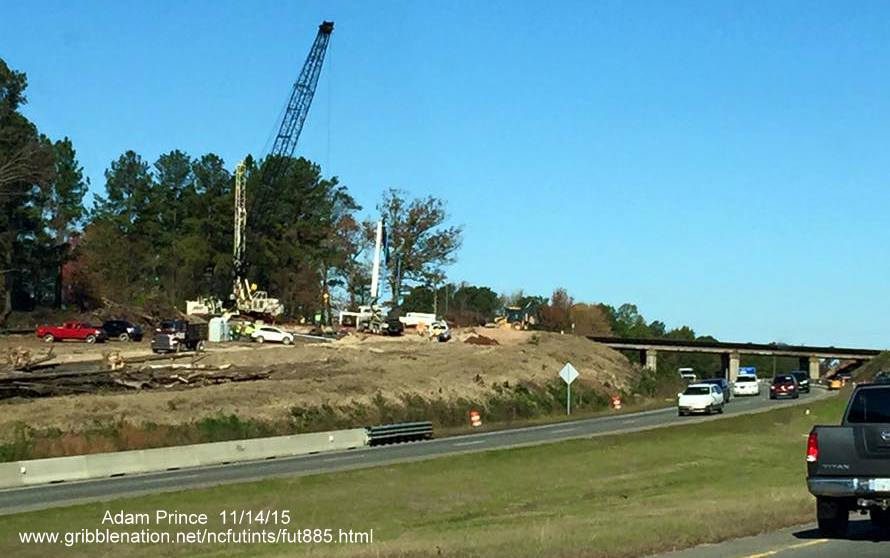Image of widening US 70 and clearing for new bridge near Business 70 in Durham, by Adam 
Prince