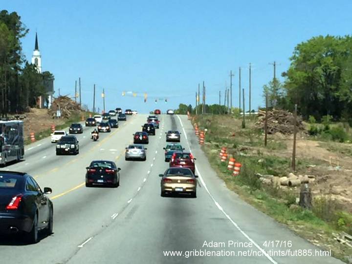 Image of construction along US 70 prior to future connection with the East End Connector