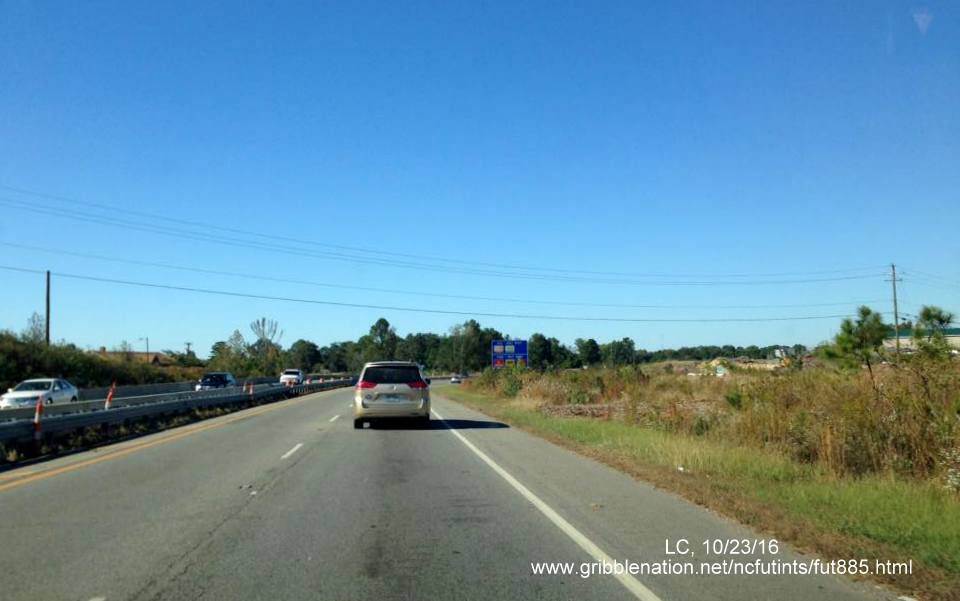 Image of construction along US 70 West in Durham for East End Connector project, by LC