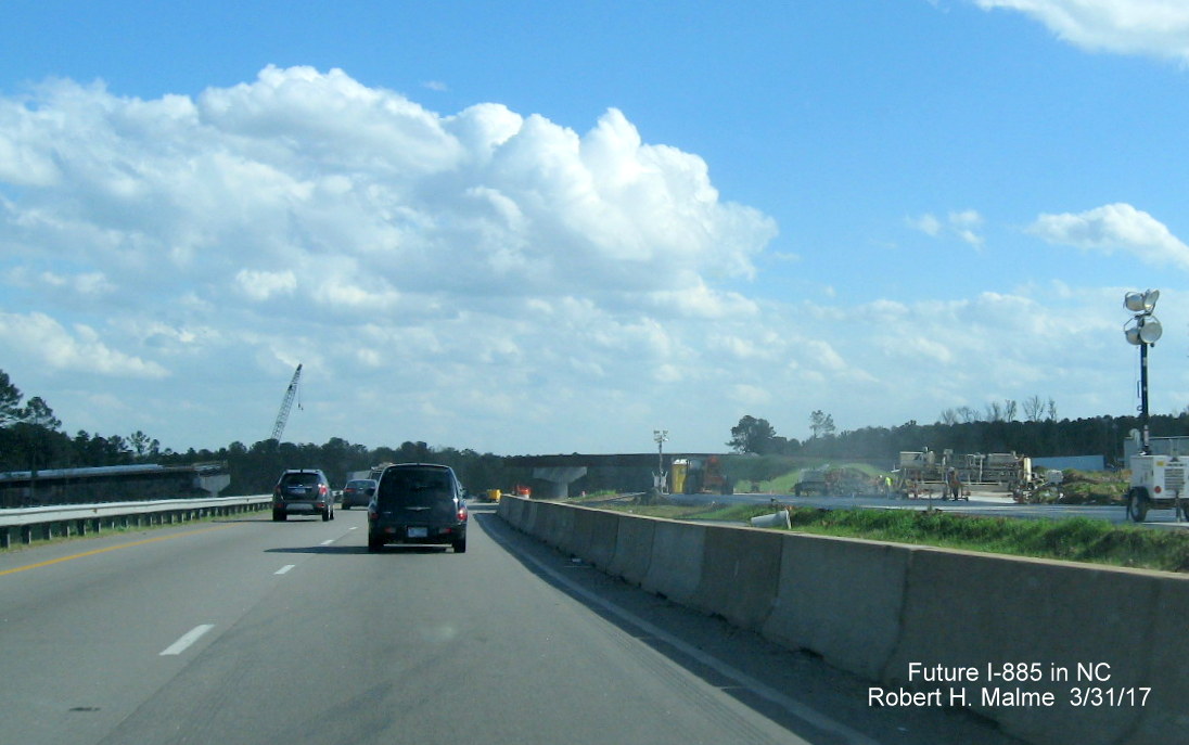 Image taken on NC 147 South of East End Connector construction zone