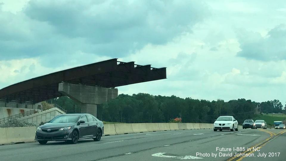 Image showing partially complete flyover ramp by US 70 near East End Ave. in Durham, photo by David Johnson
