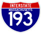 Image of MA Interstate 193 shield, from Shields Up!