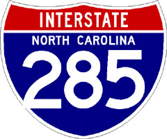Image of NC I-285 Shield, from ShieldsUp! website.