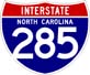 Image of NC Interstate 285 shield, from Shields Up!