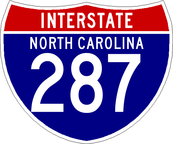 I-287 NC shield image from Shields Up!