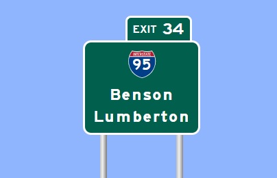 I-295 I-95 exit plan from Sign Maker