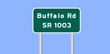 I-42 Exit 15 sign image from SignMaker 
			Software