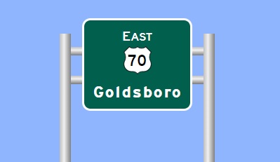 I-42 Exit 34 sign image from Sign 
		  Maker Software