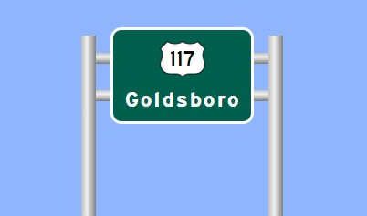 I-42 Exit 40 sign image from Sign 
		  Maker software