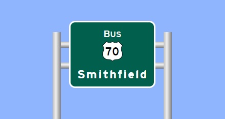 I-42 Exit 8B sign image from 
		  Signmaker Software