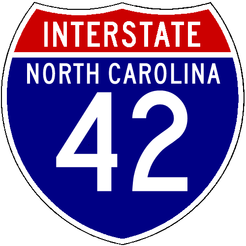 I-42 North Carolina shield image from Shields Up!
