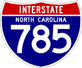 Image of NC I-785 Shield, from ShieldsUp! website.