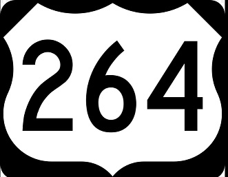 US 264 shield image from Wikimedia, March 2024